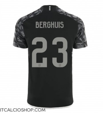 Ajax Steven Berghuis #23 Terza Maglia 2023-24 Manica Corta